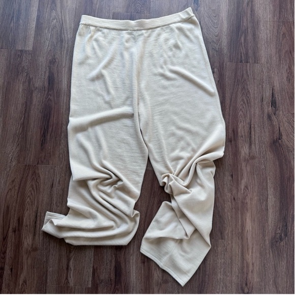 St. John Santana Knit Pull On Elastic Waist Pants NWOT Beige XL - Picture 4 of 10